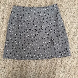 VTG Exactchange Women Skirt Y2K‎ Flowers Gray Sz 5